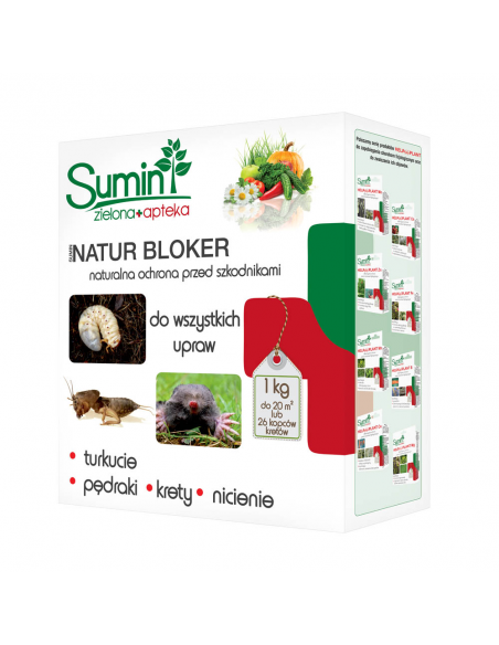 Sumin Natur Bloker ochrona przed pędraki, krety, turkucie 1 kg SUMIN