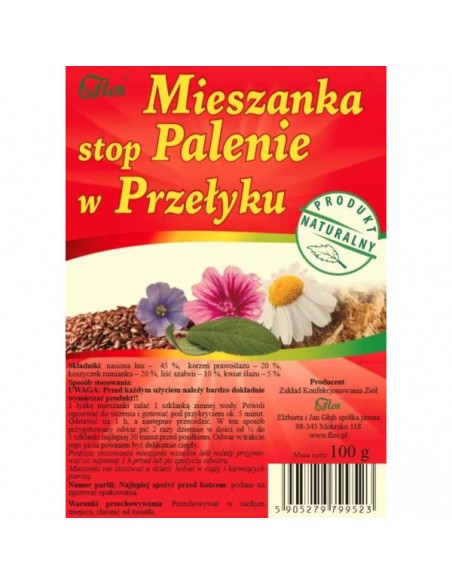 Flos Mieszanka Stop Palenie W Przełyku 100G